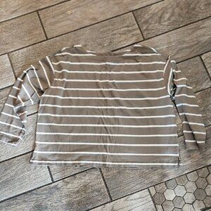Old Navy Women's Striped Tan Top